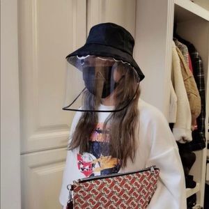 Removable face shield hat